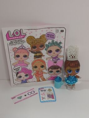 L.O.L. Surprise! Glitter Series Doll in Sparkling Blue Dress with White Crown